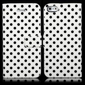 Dog Pattern-hoesje voor iPhone 5 / iPhone 5S / iPhone SE 2013 (wit)