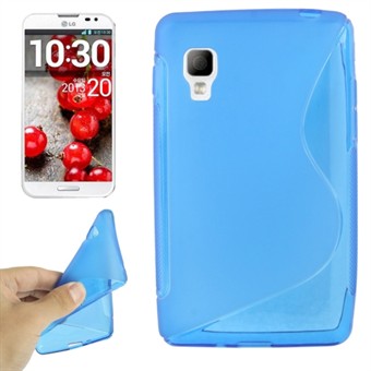 S-Line Siliconen Cover LG Optimus LF 2 (Donkerblauw)