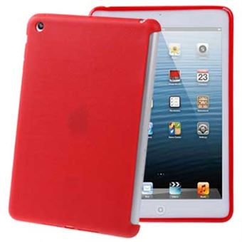 Siliconen achtercover voor Smart Cover iPad Mini 1/2/3 (rood)