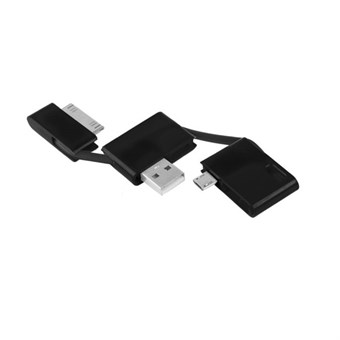 2in1 Sleutelhanger Kabel Apple/Micro USB