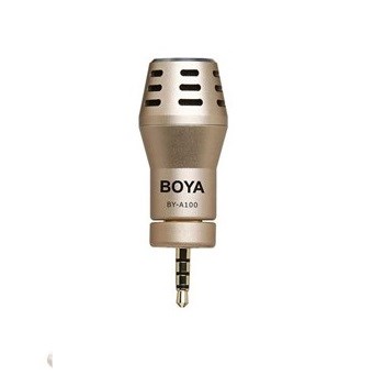 BOYA BY-A100 omnidirectionele condensatormicrofoon voor iPhone, iPad, iPod, Android, Samsung en HTC