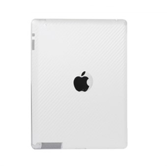 Carbon Sticker iPad 2/3/4 - Wit