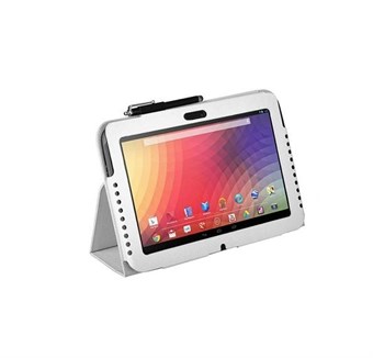 Leren hoes voor Google Nexus 10-tablet (wit)