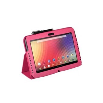 Leren hoes voor Google Nexus 10-tablet (roze)