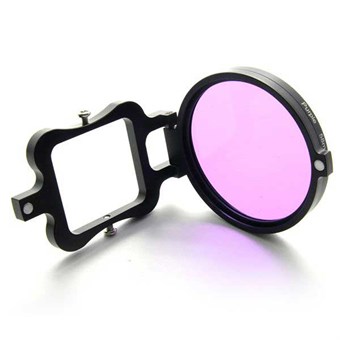 NEOpine Adapter met Purple Diving Filter voor GoPro Hero 3+ en Hero 4