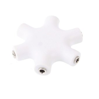 Hoofdtelefoonsplitter voor 6 st