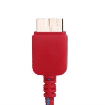 Nylon Stof USB 3.0 Oplaad-/Sync-kabel 1M (Rood)