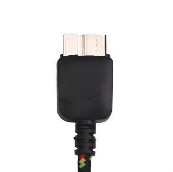 Nylon Stof USB 3.0 Oplaad-/Sync-kabel 1M (Zwart)