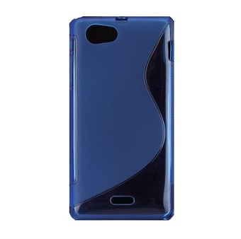 S-line Siliconen Cover - XPeria J (transparant/paars)