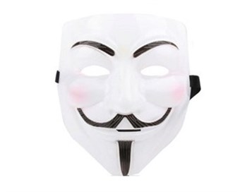 V voor Vendetta Masker - Wit