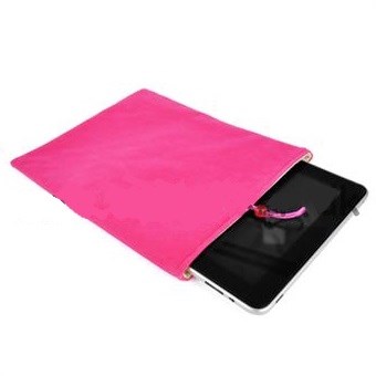 Stoffen iPad-hoesje (roze)