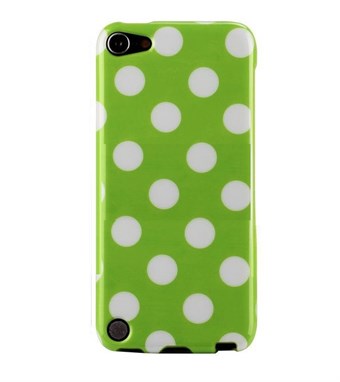 IPod Touch 5/6 Cover Stippen (Groen, Wit)