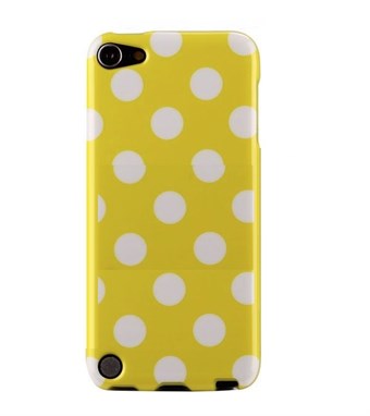 IPod Touch 5/6 Cover Dots (geel, wit)