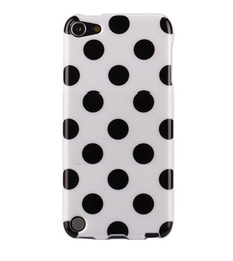 IPod Touch 5/6 Cover Dots (wit, zwart)