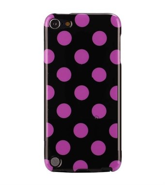 IPod Touch 5/6 Cover Dots (paars, zwart)