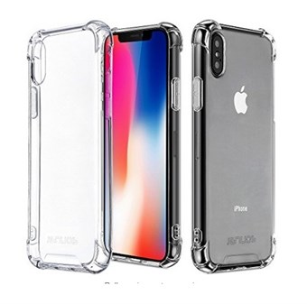Soft Safety Cover in TPU-plastic en siliconen voor iPhone X / iPhone Xs - transparant