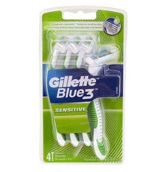 Gillette Blue 3 Sense Care Wegwerpschrapers - 4 St.