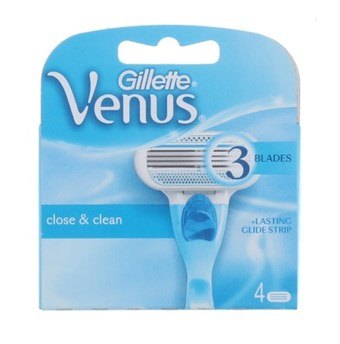 Gillette Venus Close Clean Scheermesjes - 4 St.