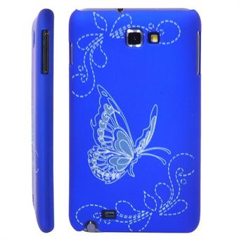 Galaxy Note Butterfly-cover (Blauw)