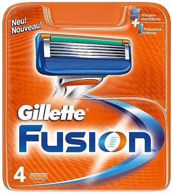 Gillette Fusion Scheerapparaat - 4 st.