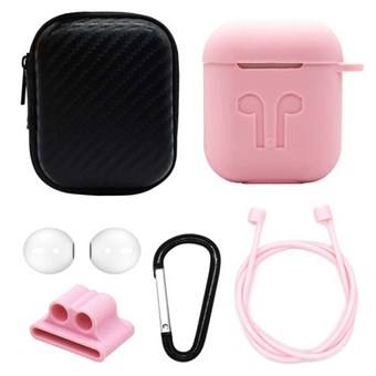 6-in-1 AirPods-accessoireset - roze
