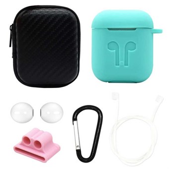 6-in-1 AirPods-accessoireset - Turkoois
