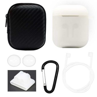 6-in-1 AirPods-accessoireset - transparant