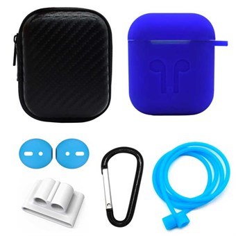 6-in-1 AirPods-accessoireset - Blauw