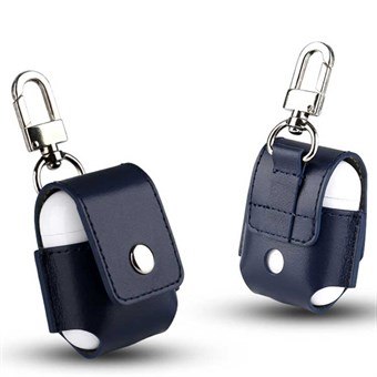 AirPods Leren Case - Blauw