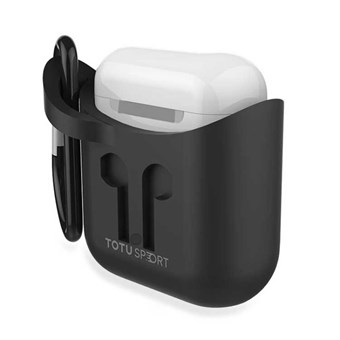 Elegant AirPod siliconen hoesje - zwart