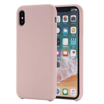 Gladde siliconen Cover voor iPhone XS Max - Roze