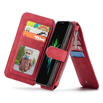 CaseMe Flip Wallet voor iPhone XS Max - Rood