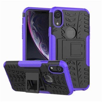 Veilig Shock Cover in TPU en pc voor iPhone XR - Paars