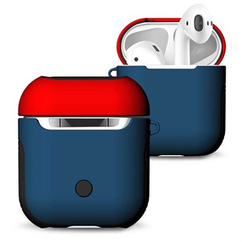 Frosted AirPods Case - Rood / Blauw