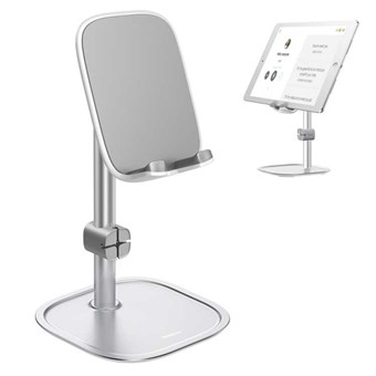 Baseus Universal Smartphone en Tablet Stand - Zilver