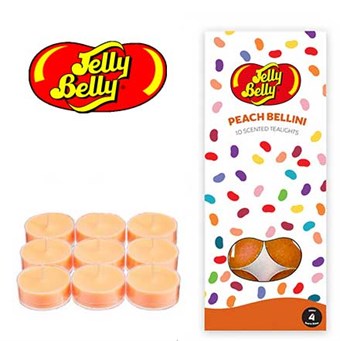 Jelly Belly - Theelichtjes - Theelichtjes - Perzik Bellini - 10 st.