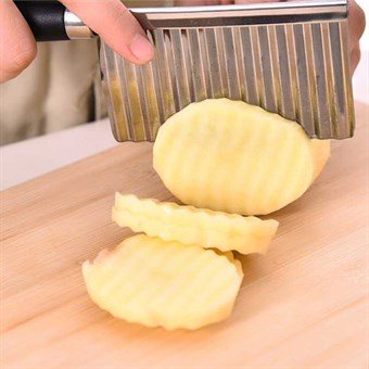 Wavy cutter - Keukenmes - Frites - Wavy aardappelen - Groenten