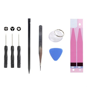 Complete reparatieset M. Schroevendraaier en tape voor iPhone 8/7/6S/6