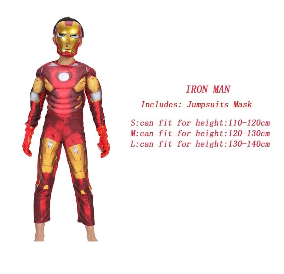 over het algemeen stad meditatie Iron Man - Avengers - Kostuum - Kinderen - Masker + Pak - Klein