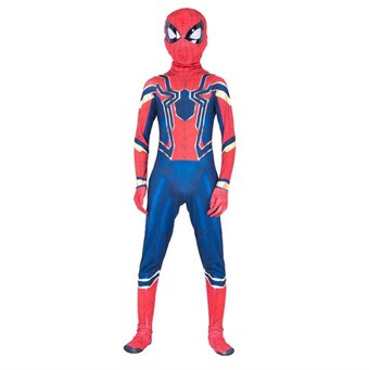 Iron Spiderman Kostuum Kinderen - Incl. Masker + Pak - Klein 100-110 cm