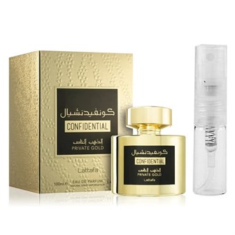 Confidential Private Gold by Lattafa - Eau de Parfum - Geurmonster - 2 ml