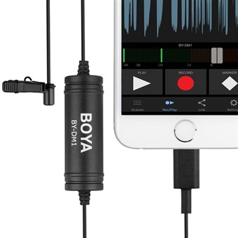  Boya Microfoon BY-DM1 Lavalier Lightning 6m 