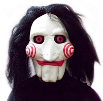 Zag kettingzaag bloedbad Jigsaw Mask uit de horrorfilm "SAW" - Adult