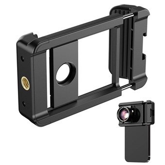 APEXEL F001 Smartphone Clip - Externe Camera Houder met 1/4 Inch Schroefgat - Voor Selfie Sticks, Camera Stands & Statieven
