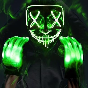 De zuivering - LED-masker - Neon Groen