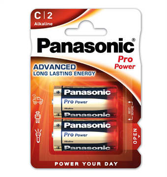 Panasonic Pro Power Alkaline C batterijen - 2 st