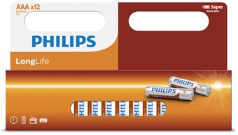 Philips Longlife AAA - 12 stuks