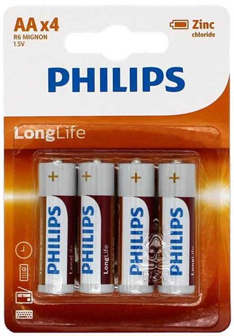 Philips Longlife AA - 4 stuks