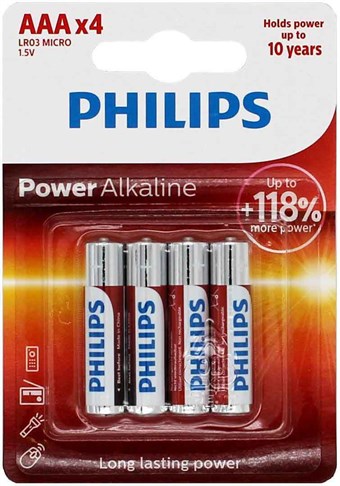 Philips Power Alkaline AAA 4 stuks
