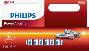 Philips Power Alkaline AAA - 12 stuks